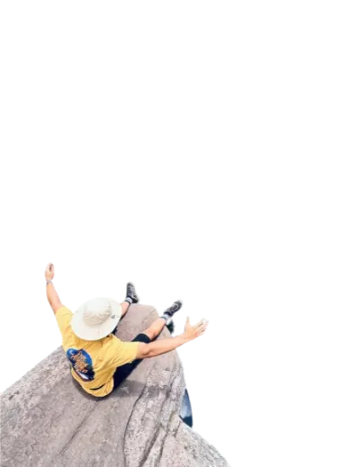 Homem no Cânion decorativo